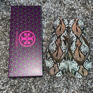 Brand new with box . Tory Burch flip flops